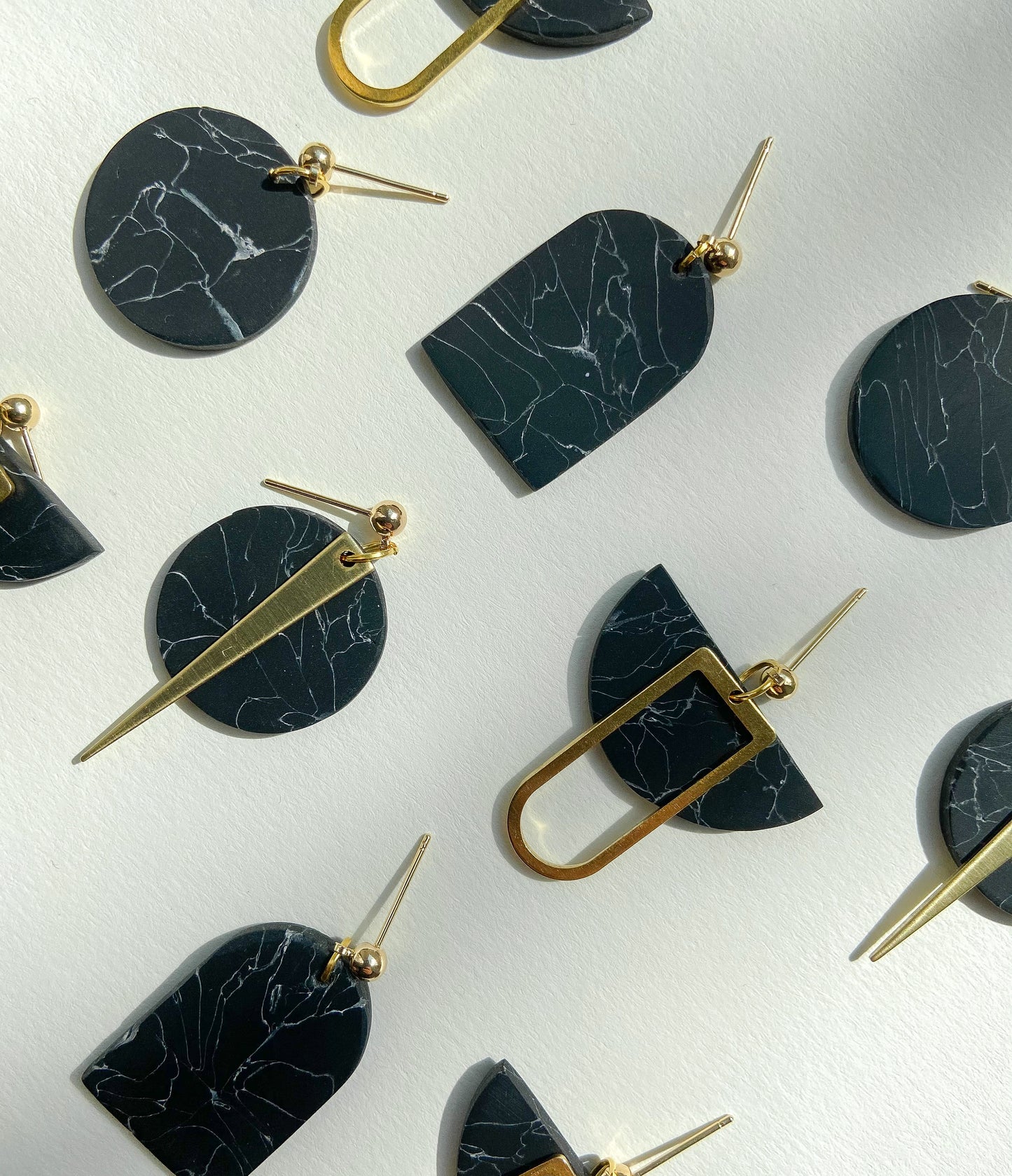 MARBLE | Polymerclay Ohrringe | Handgemachte Unikate